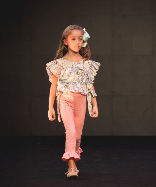 Alternative view of SOJA: Top vichy estampado con volantes