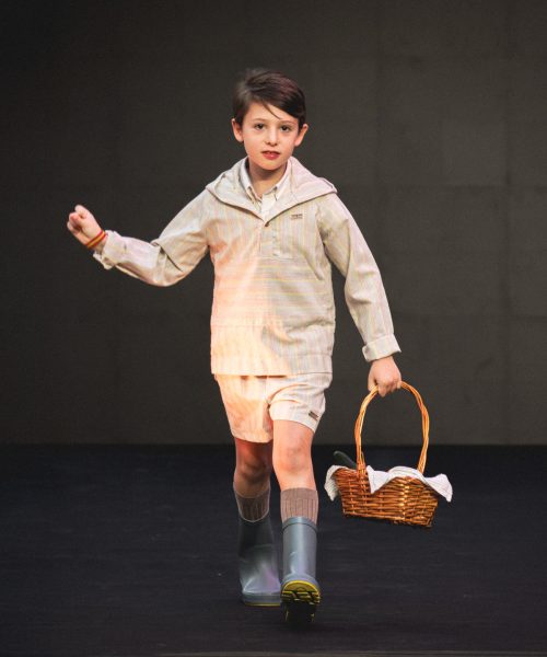 Alternative view of ALGODÓN: Casaca lino rayas