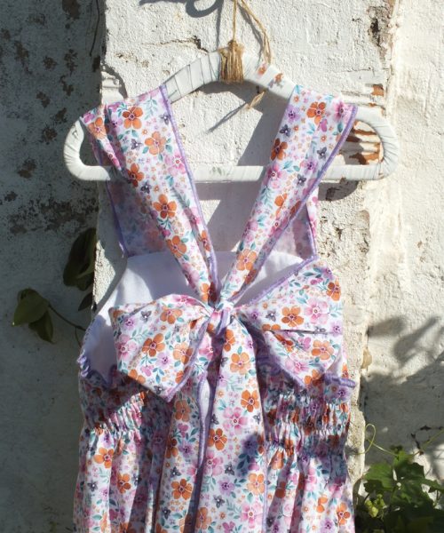 CHARDONNAY: Vestido liberty engomado.